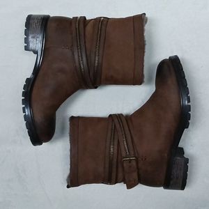 Cristiana Shearling Leather Boots